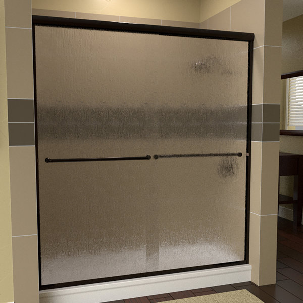 Arizona Shower Door Ese 56'' - 60'' W x 80.375'' H Bypass Semi